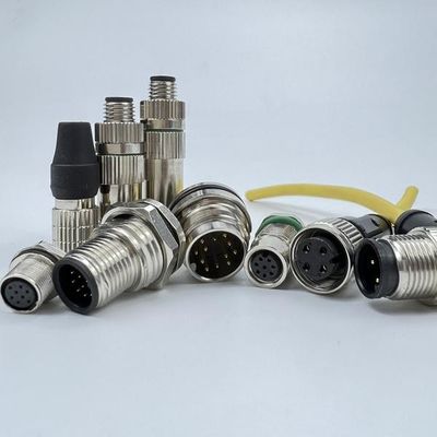 قیمت خوب Brass Chrome Plated Electrical 8mm M8 3 Pin Connector 2000Hz آنلاین