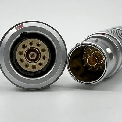 قیمت خوب Multiple Contact Coaxial Signals Circular Push Pull Connectors EMC Shielding آنلاین