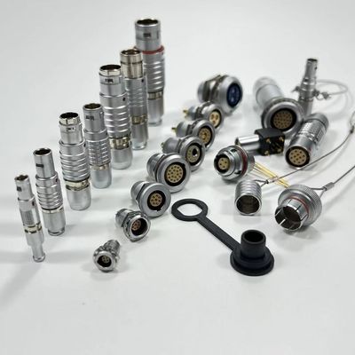 قیمت خوب ODU LEMO 00B 0B 1B 2B 3B 4B 4 Pin Push Pull Connector Metal Shell آنلاین