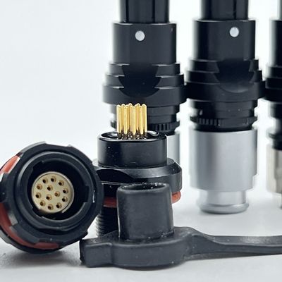 قیمت خوب UL Certified Industrial Electrical Circular Push Pull Connectors SF6 5000 Cycle آنلاین