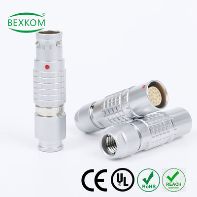 قیمت خوب Harsh environment use contact gold plated EMC shielding Waterproof top quality use push pull locked compatible to LEMO ODU Fischer metal circular connectors آنلاین